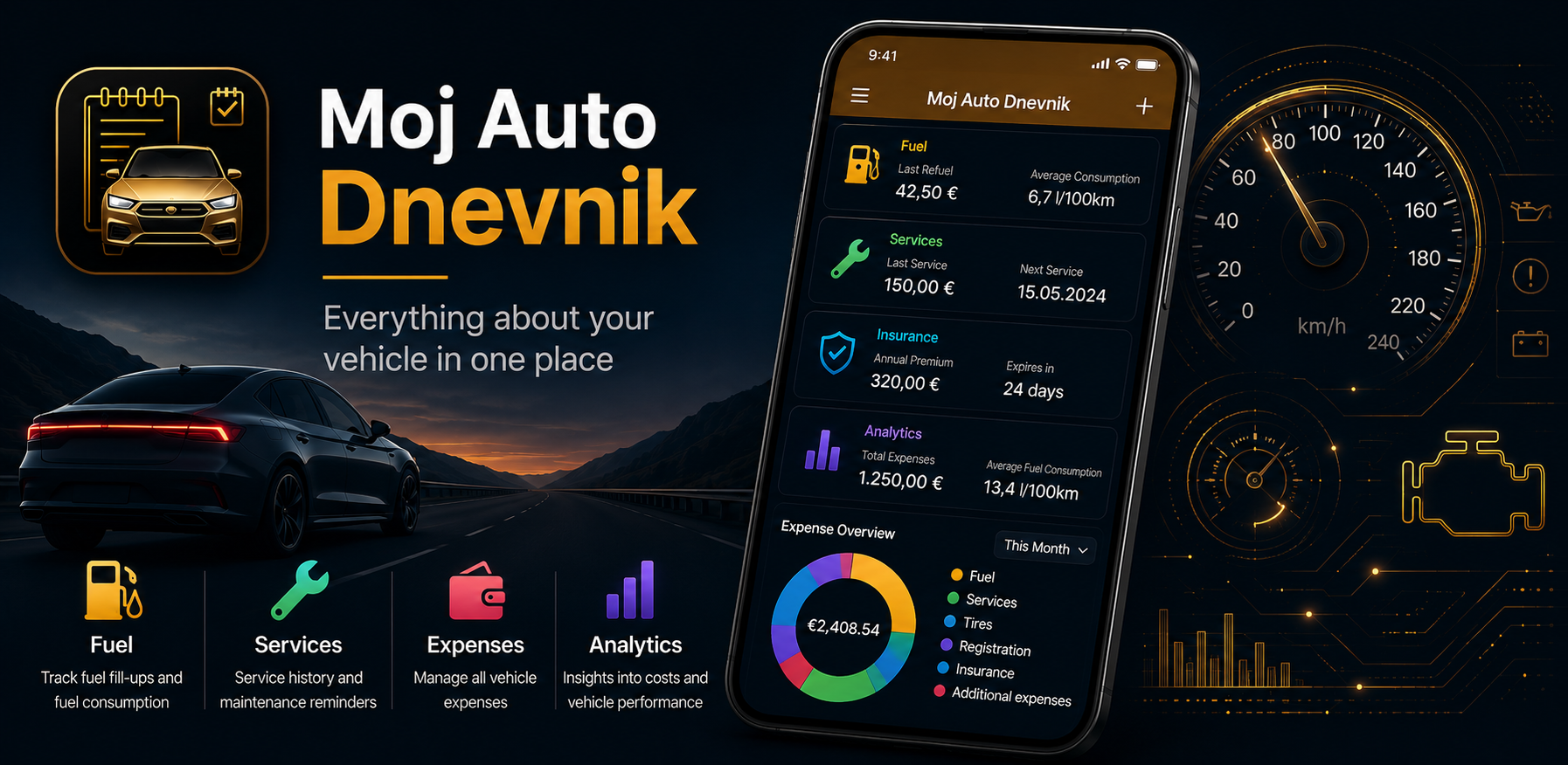 Moj Auto Dnevnik — everything about your vehicle in one place